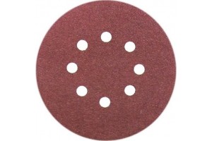CIRTLI DİSK ZIMPARA 6 DELİKLİ KIRMIZI 125MM 180 KUM