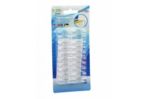 İBİCO İ10-014 CY-20 ( 20PCS ) ( İNCE KABLO ) KABLO TUTUCU KLİPS (YAPIŞKANLI) ( ŞEFFAF PLASTİK MİKA KRİSTAL )*20X20