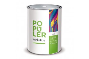 POPÜLER SENTETİK BOYA 2,5 LT BAYRAK KIRMIZI
