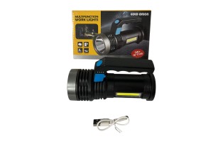 GOLD ORION-8205 ( 2IN1 ) ( 3W & 10COB LED ) EL FENERİ USB ŞARJLI