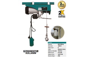 MEŞEM ELEKTRİKLİ MİNİ VİNÇ 600/1200 KG 936