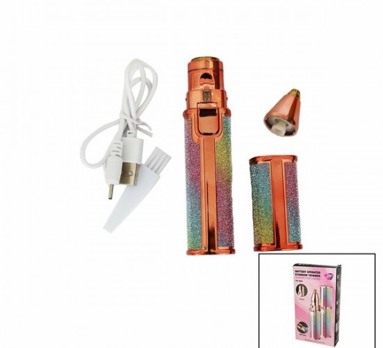 BATTERY OPERATED K-13 HX-203A-B ( 2IN1 BAŞLI & SİMLİ & RUJ MODEL & USB ŞARJLI ) YANAK & BURUN KIL TÜY ALMA MAKİNESİ*120                     qwe05