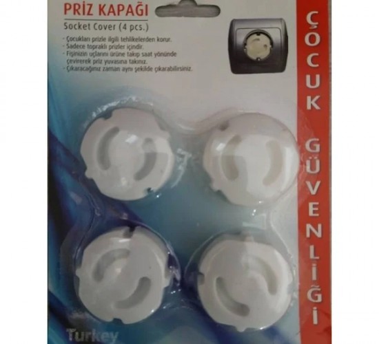 BURÇİN ÇOCUK EMNİYET PRİZ KAPAĞI 4 LÜ PAKET