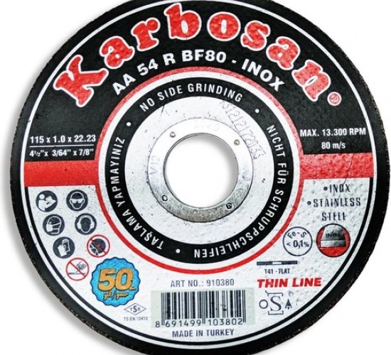 KARBOSAN İNOX THINLINE KESİCİ 115*1.0X22 (910380)*25X