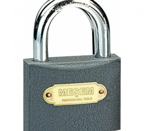 MEŞEM ASMA KİLİT GRİ KISA 38 MM*12X