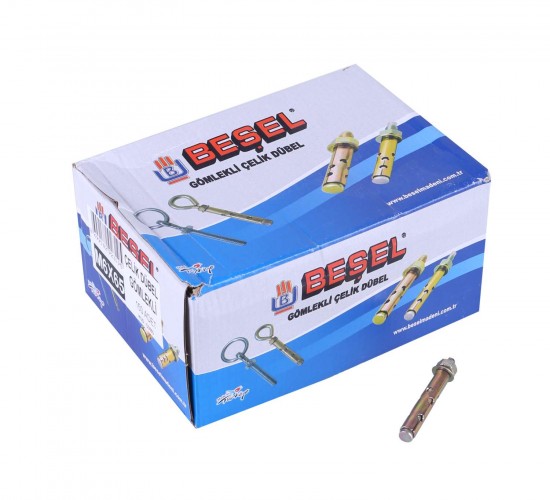 BEŞEL ÇELİK DÜBEL GÖMLEKLİ M6*65 ÇD665