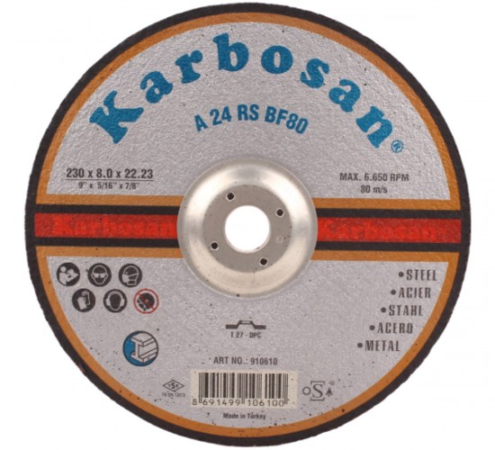 KARBOSAN NK FLEX TAŞLAMA 230*8.0X22 (910610)