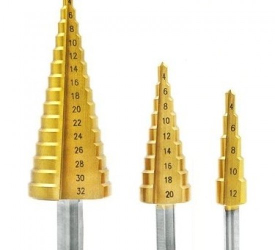 MATKAP UCU SETİ KADEMELİ 3 PCS 4-12MM 4-20MM 4-32MM*10X