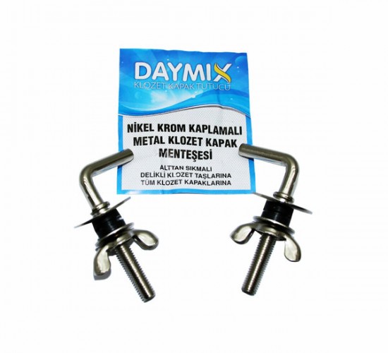 DAYMIX ( ALTTAN SIKMALI ) ( METAL ) KLOZET KAPAK MENTEŞESİ VİDASI ( NİKEL KROM KAPLAMALI )*300