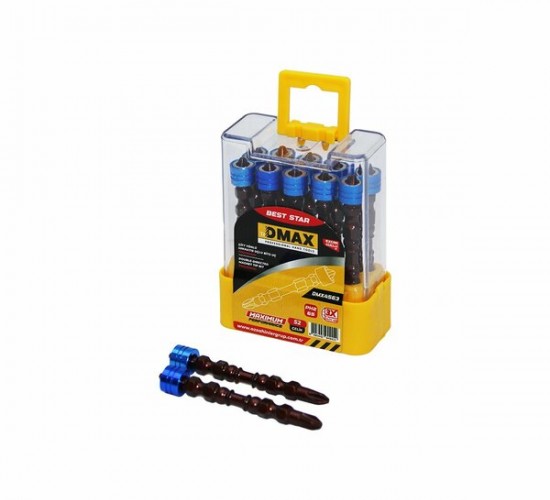 DMAX-4563 ( PH2 X 65MM ) ( ÇİFT YÖNLÜ ) ( YILDIZ ) MIKNATIS UÇLU BİTS*10X