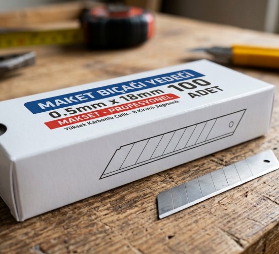 MAKET BIÇAĞI YEDEĞİ  0.5*18 MM 100 ADET