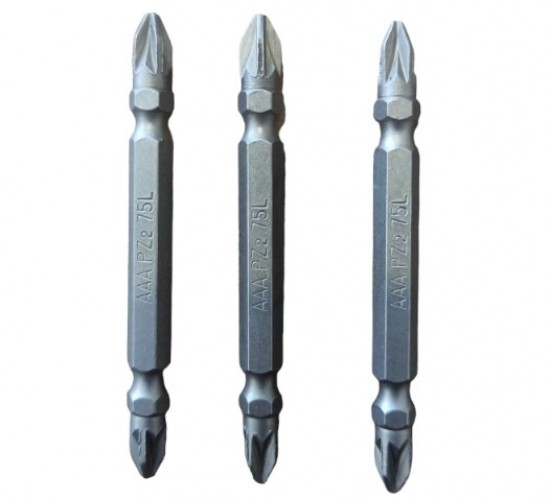 BİTS UCU PZ2*75MM ÇİFT TARAFLI*10X