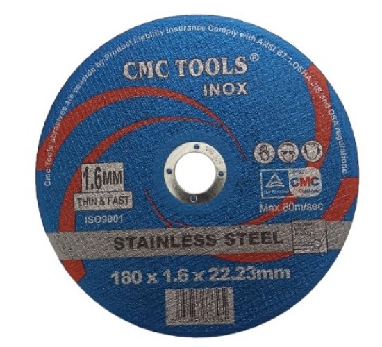 CMC İNOX KESİCİ TAŞ 180*1.6*22.23 MM*25X