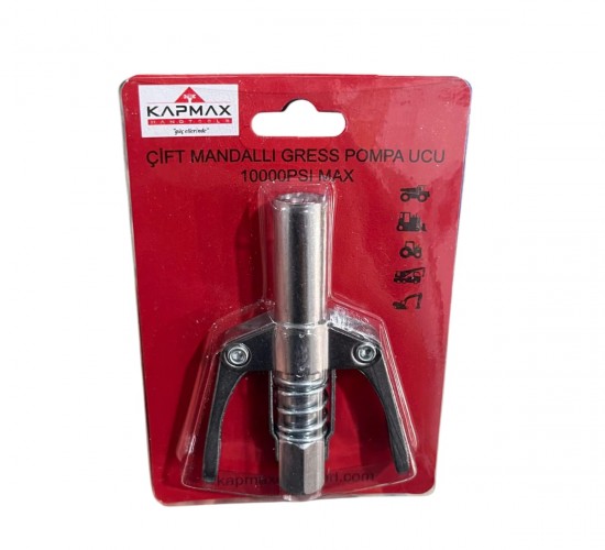 KAPMAX ÇİFT MANDALLI GRES POMPA UCU KP-1164