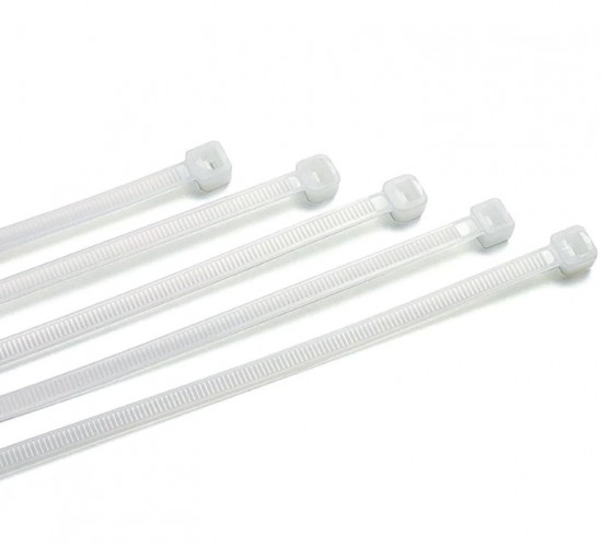 CMC BEYAZ PLASTİK CIRT KELEPÇE 4,8*300 MM  CMC4464 100 ADET *12X