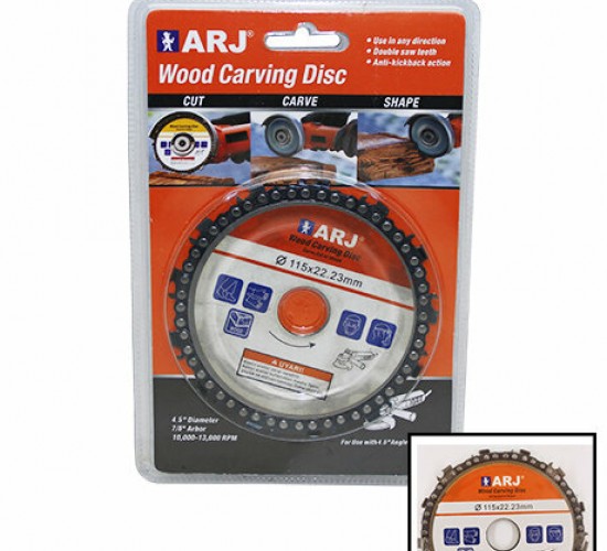 ARJ WOOD CARVİNG DİSC 115X22.23MM ZİNCİRLİ AHŞAP TESTERE DİSK