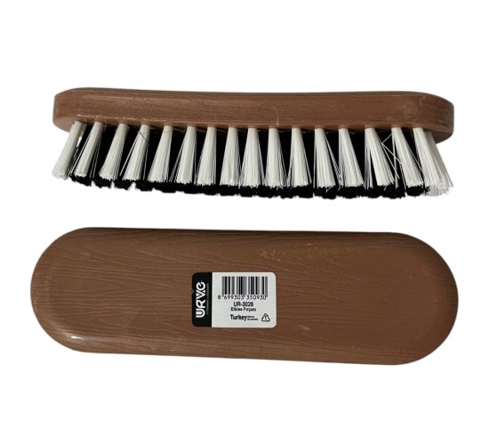 URVE UR-3026 ( 17CM ) ELBİSE FIRÇASI ( AHŞAP GÖRÜNÜMLÜ PLASTİK TUTACAK )*12X