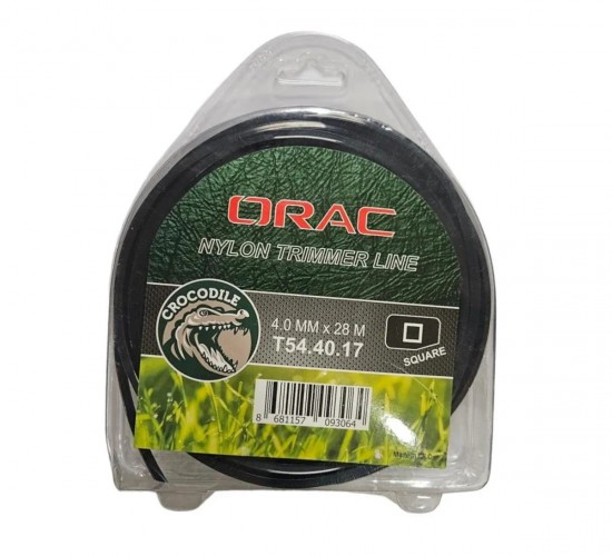ORAC MİSİNA KARE KÖŞE SQUARE  SİYAH 4.0 MM*28M T54.40.17*10X