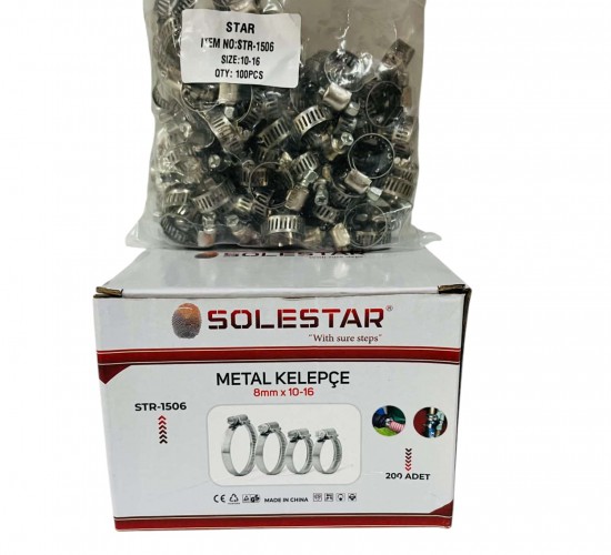 SOLESTAR METAL KELEPÇE 8MM -10-16 STR-1506*100X