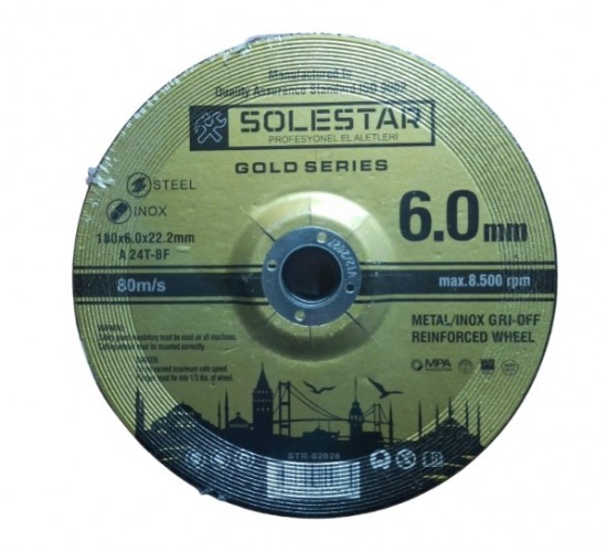 SOLESTAR TAŞLAMA-180*6.0*22 MM STR-2028*5X