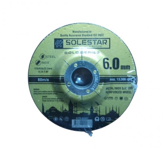 SOLESTAR TAŞLAMA-115*6.0*22 MM STR-2027*5X
