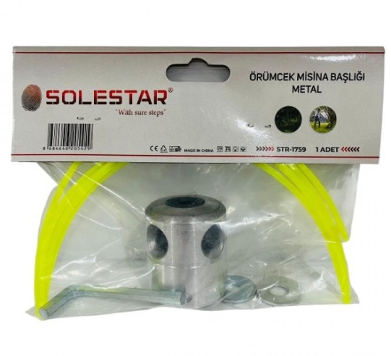 SOLESTAR ÖRÜMCEK MİSİNA BAŞLIĞI/METAL(ALYANLI) STR-1759