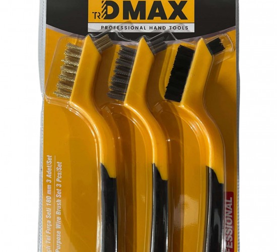 Dmax Çok Amaçlı Tel Fırça Seti 3 Parça 8 Inch DMX4681*12X