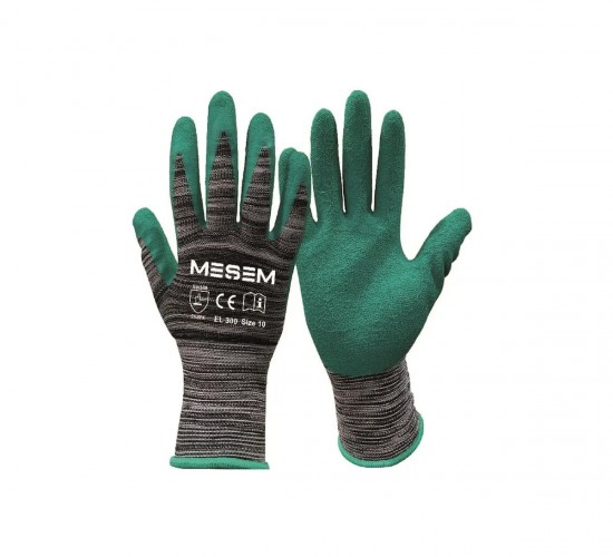 MEŞEM SÜPER LATEX ELDİVEN YEŞİL 1/2 EL300*12X
