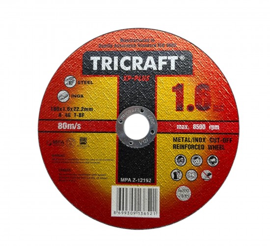 MEŞEM 180*1.6*22 İNOX KESİCİ TAŞ 3302*25X