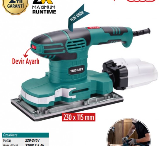 MEŞEM TİTREŞİMLİ ZIMPARA MAKİNASI 330W 7352