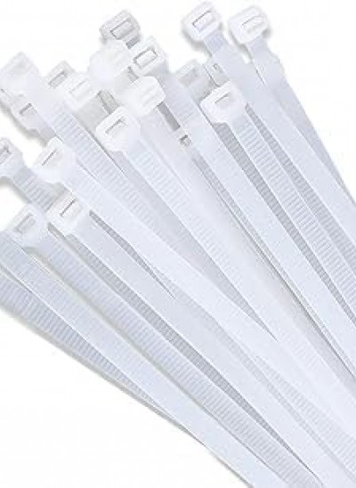 ( BEYAZ ) ( 2.5X100MM ) PLASTİK CIRT KELEPÇE ( 100PCS )*10X