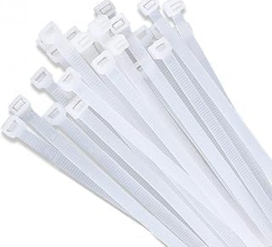 ( BEYAZ ) ( 2.5X100MM ) PLASTİK CIRT KELEPÇE ( 100PCS )*10X