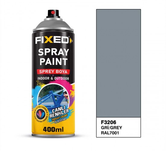 SGS SPREY BOYA AKRİLİK - GRİ (RAL7001) 320 GR 400 ML F3206*12X