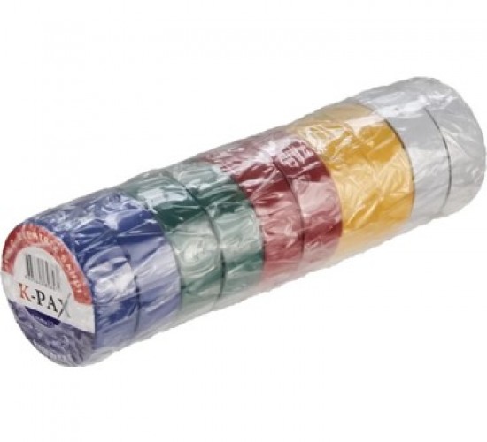 K-PAX RENKLİ İZOLE BANT 0,13*17MM*3 METRE*10X