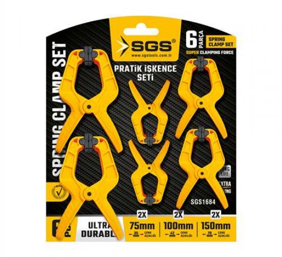 SGS PRATİK İŞKENCE SETİ 6 PARÇA 75MM-100MM-150MM SGS1684