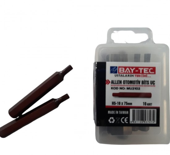 BAYTEC ALLEN OTOMOTİV BİTS UÇ H5-10X75 MM 10 ADET