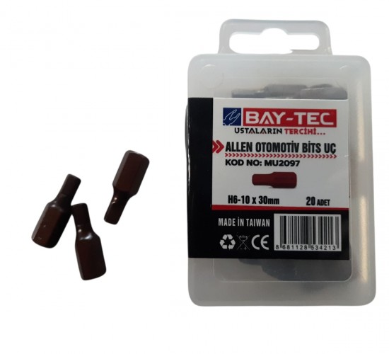BAYTEC ALLEN OTOMOTİV BİTS UÇ H6-10X30 MM 20 ADET
