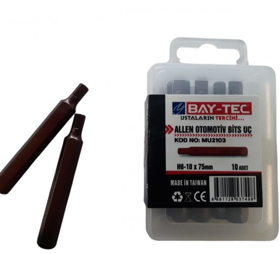 BAYTEC ALLEN OTOMOTİV BİTS UÇ H6-10X75 MM 10 ADET