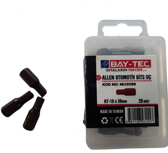 BAYTEC ALLEN OTOMOTİV BİTS UÇ H7-10X30 MM 20 ADET