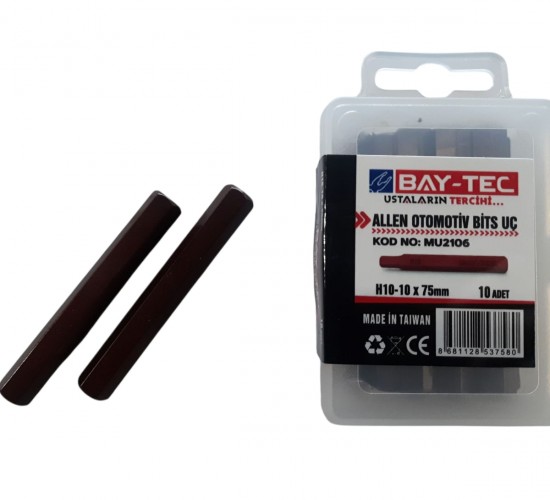 BAYTEC ALLEN OTOMOTİV BİTS UÇ H10-10X75 MM 10 ADET