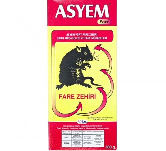 ASYEM  FARE ZEHİRİ FORT 500 GR *12X
