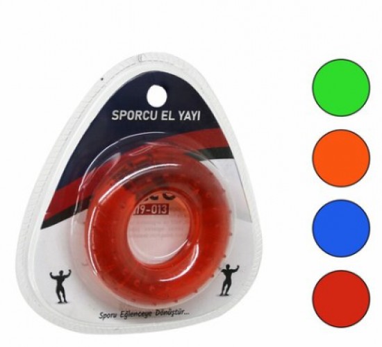İBİCO İ19-013 ( HALKA MODEL ) ( ŞEFFAF & RENKLİ ) SPORCU SİLİKON EL YAYI*300