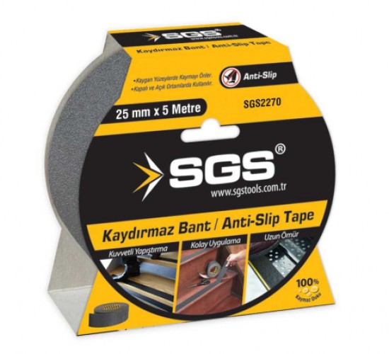 SGS MERDİVEN KAYDIRMAZ BANDI 25MM*5MT SGS2270