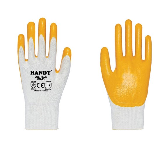 HANDY HN-13 SARI BEYAZ ELDİVEN NO:10*12X