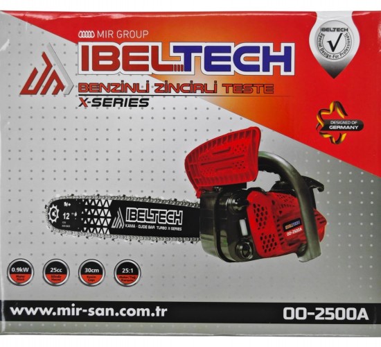 İBELTECH HR2500X SERİSİ 2500 CC 1.2 HP BENZİNLİ ZİNCİRLİ BUDAMA TESTERESİ