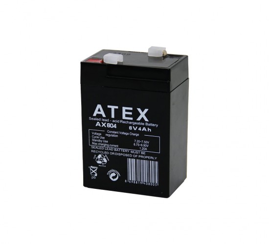 ATEX AX-604 ( KALIN ) KURU AKÜ 6V-4AH AMPER*20
