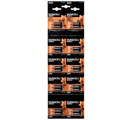 DURACELL ( AAA ) İNCE PİL ALKALİN ( 20PCS )*1X12