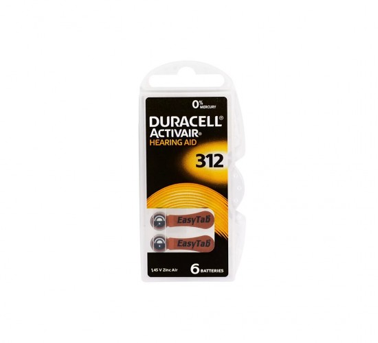 DURACELL ( 312 ) ( 6PCS ) İŞİTME CİHAZ KULAK PİLİ*10X10