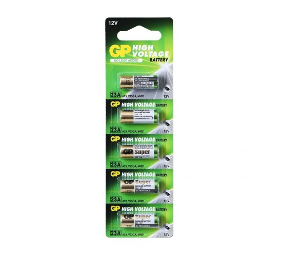 GP 23A 12V ARAÇ & OTO KUMANDA PİLİ ( 5Lİ KART )*200