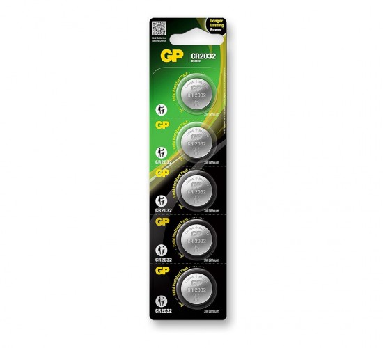 GP LITHIUM CR-2032-2CPU5 ( PARA PİL ) ( 3V ) ( 5Lİ KART )*400